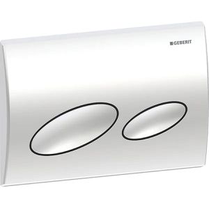 Geberit Geberit Betätigungsplatte Kappa20, aus Kunststoff, für WC, für  Kappa UP, 2-Mengen-Spülung, verchromt glänzend