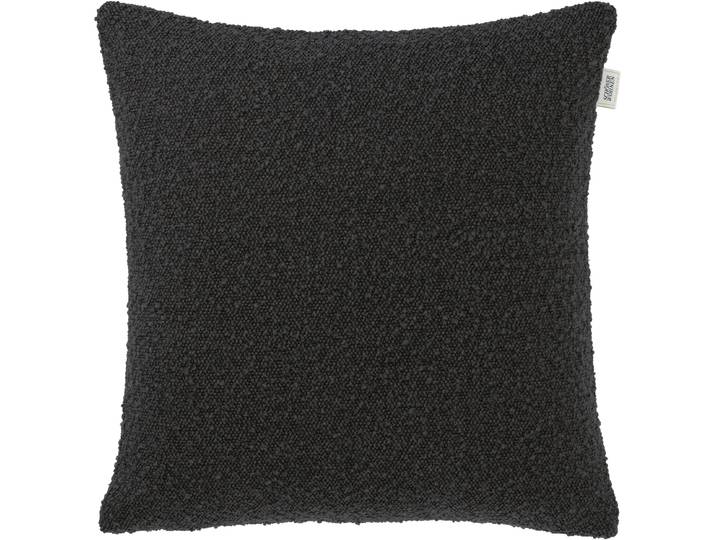 Dekokissen Bay , schwarz (schwarz, unifarben), B:43cm L:43cm, Obermaterial: 85% Polyester, 15% Polyacryl, SCHÖNER WOHNEN-KOLLEKTION, Dekokissen_Sitzkissen_Kissenhüllen, Dekokissen, mit Bouclé-Effekt