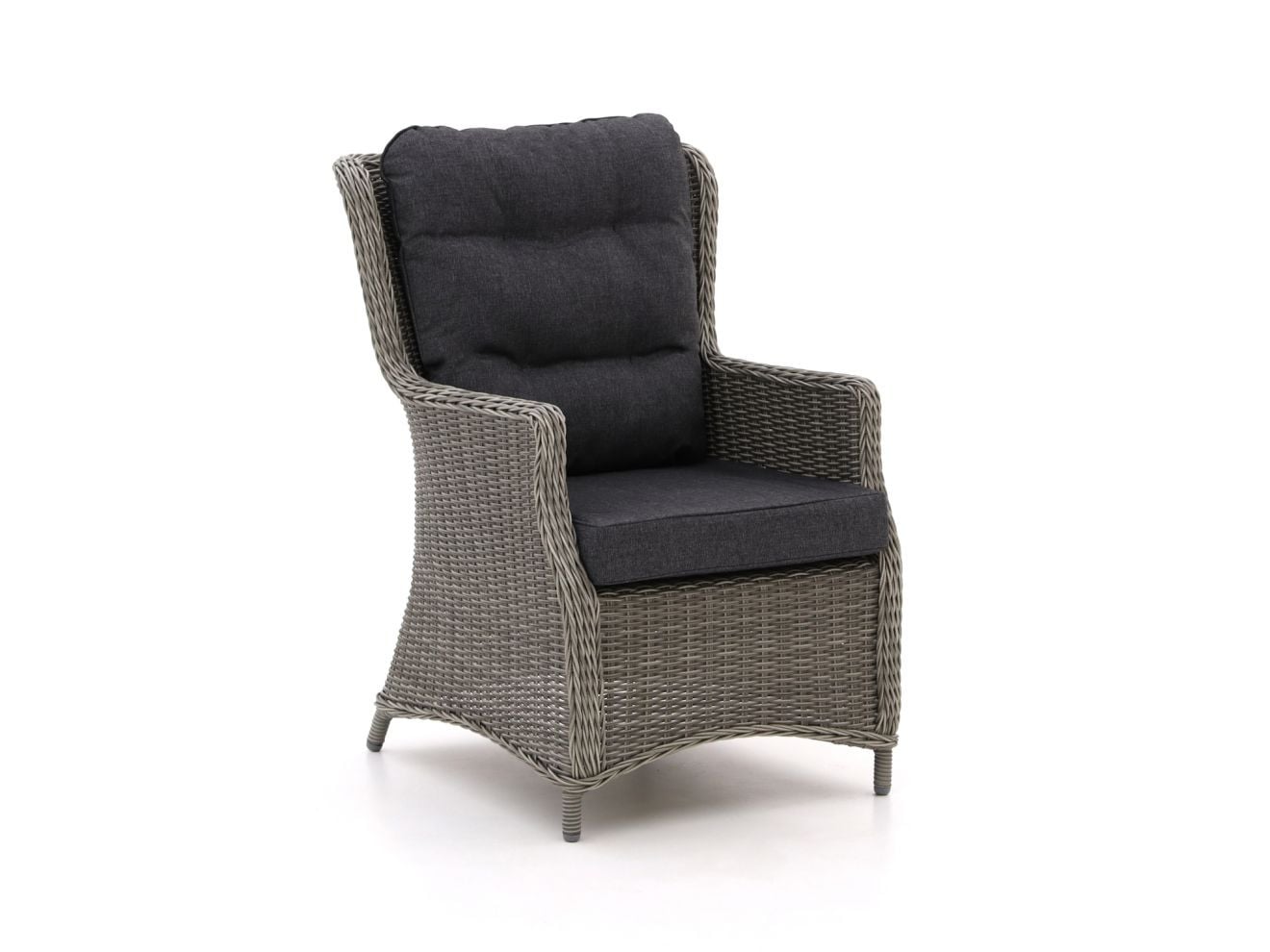 Intenso Furniture Lounge tuinstoel Milano Grijs Rattan