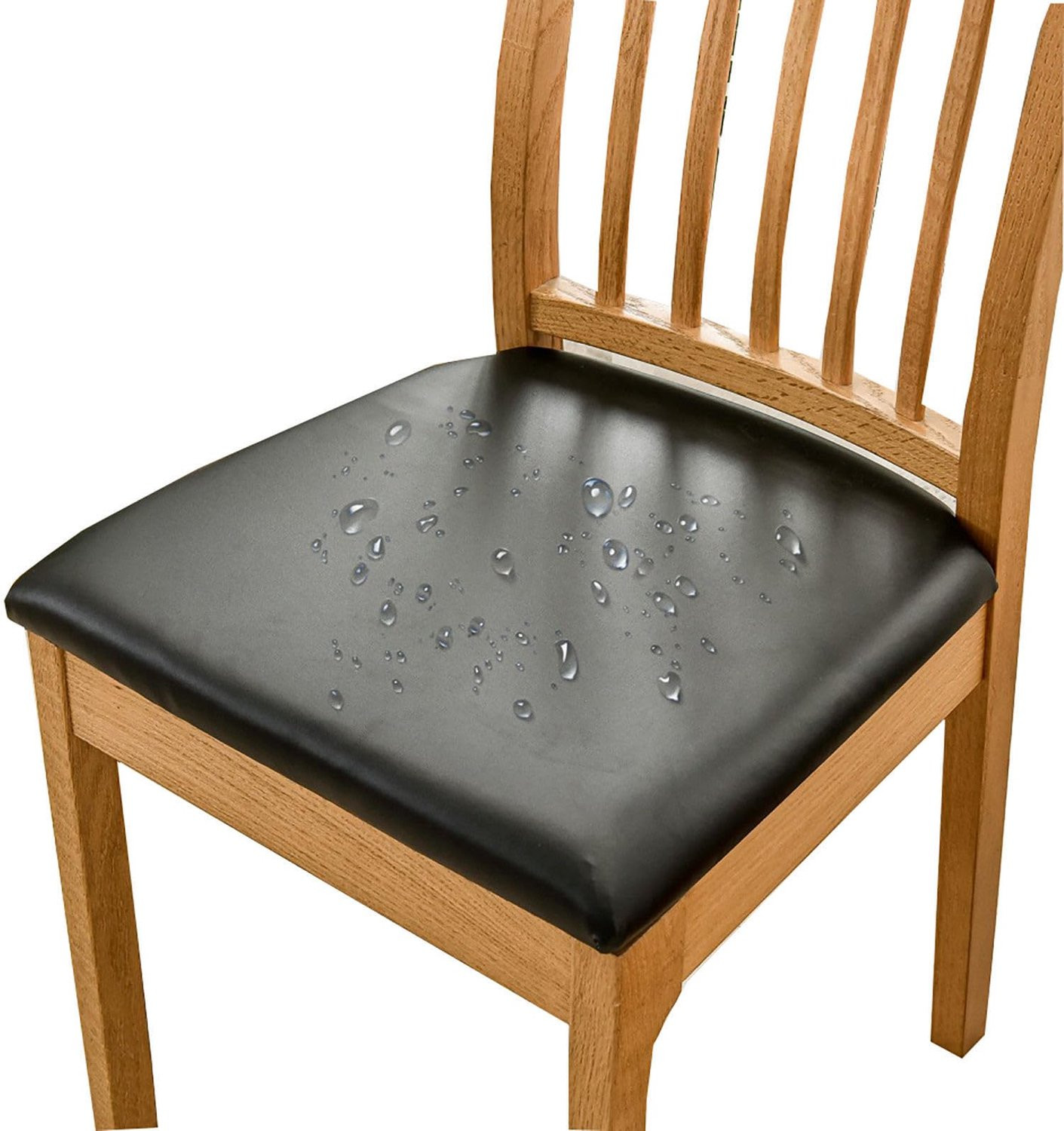 Set van 2 waterdichte PU lederen eetkamerstoel hoezen van Homecover