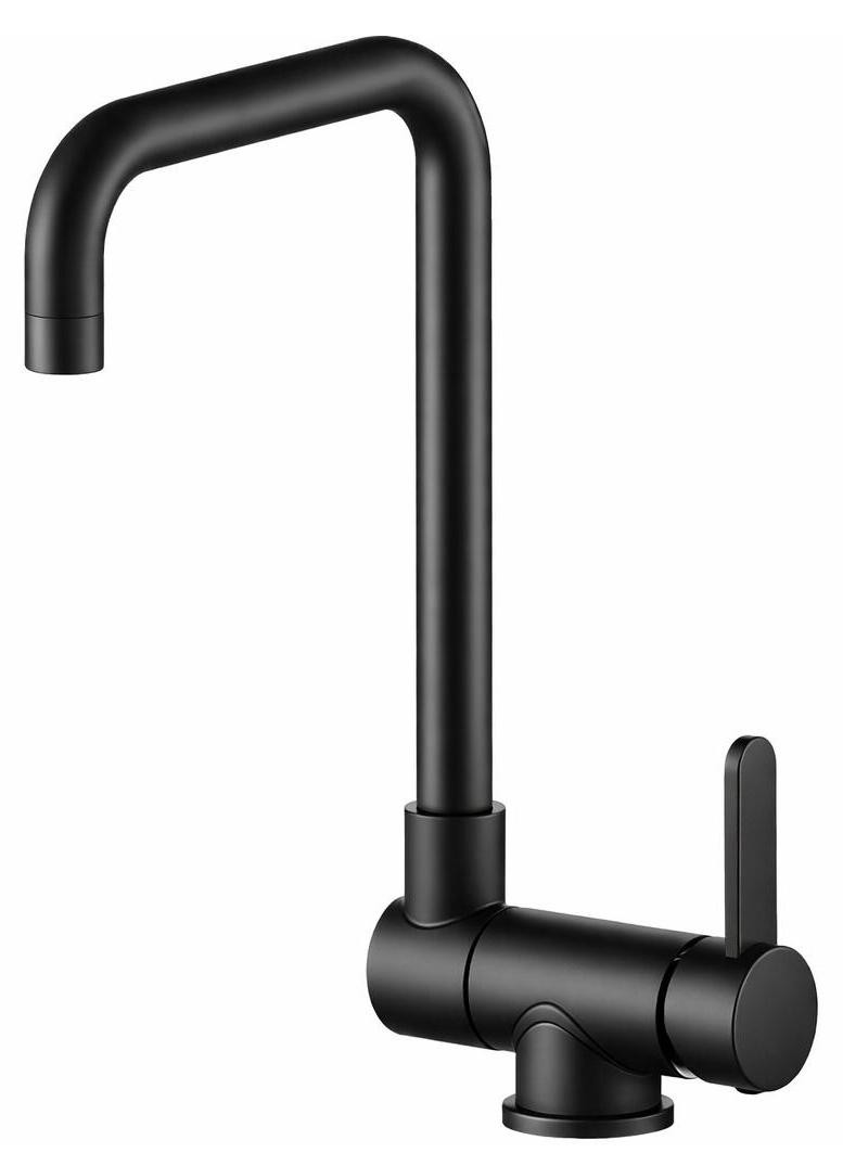 Aquanello Keukenmengkraan Forma BL-1011-FM, draaibaar, roestvrij staal, zwart