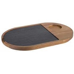 APS Servierbrett/Speisenbrett, 2-teilig28 x 17,5 cm, H: 2 cm