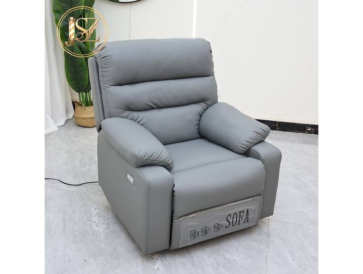 Fauteuil de salon multifonctionnel, fauteuil inclinable électrique en cuir moderne, canapé simple, idéal pour le salon, le salon de pédicure