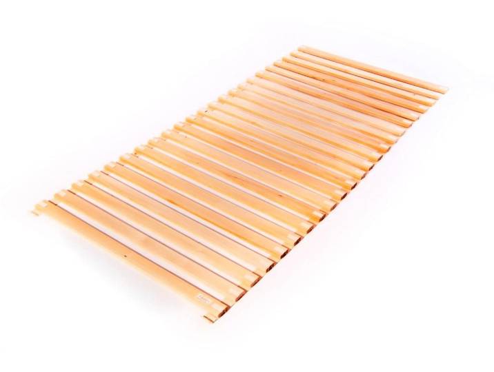 Rollrost massiv metallfrei – Stabiler Lattenrost aus Lindenholz 140x200 cm, geborgenschlafen, Kopfteil Nein, Fußteil Nein, metallfrei & knarzfrei - Hergestellt in Deutschland