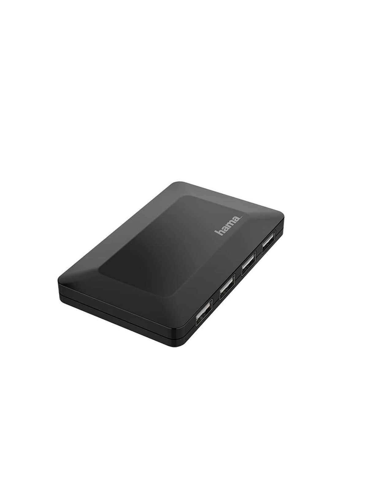 Hama USB Hub 4 Ports USB 2.0 480 Mbit/s incl. Cable and Power Supply Unit USB-Hubs - 4 - Schwarz