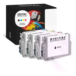 4 Digital Revolution Tinten ersetzt Epson C13T03A640 603XL Multipack KCMY