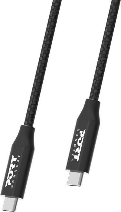 Port Designs USB-C naar USB-C kabel, 2 meter, PD 100W, USB 3.2 datakabel