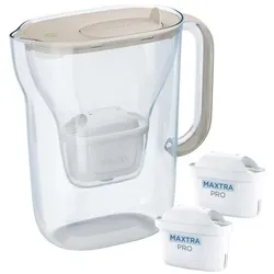 Brita Dzbanek filtrujący Dzbanek filtrujšcy Style Essential 2.4l + 2 wkłady, piaskowy, Wasserfilterkanne, Beige