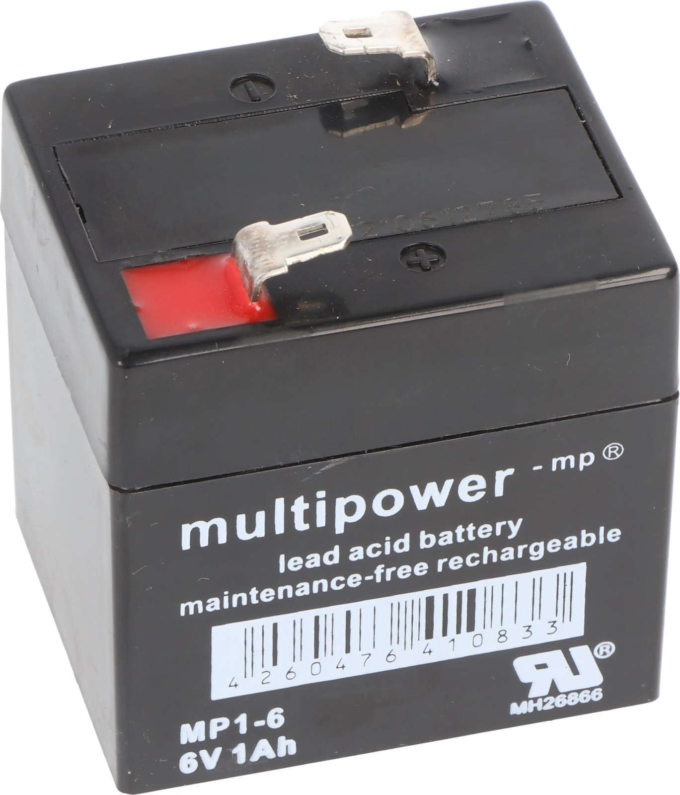 Multipower MP1-6 oplaadbare loodzuurbatterij, 6 Volt, 1000mAh