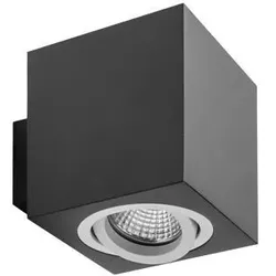 Brumberg 45210560 Wand-Anbaumodul quadratisch, schwarz struktur / weiss struktur, L x B: 90 x 90