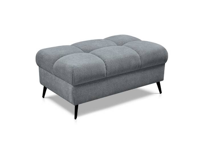 Beautysofa Hocker mit Metallbeine VINNI (Ziernähte, erhältlich in vielen Farben), Modernes Design