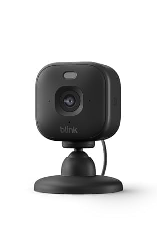 Blink Mini-camera 2K+ Zwart - Beveiligingscamera met 2K-videoresolutie, 4x zoom en nachtzicht in kleur, compatibel met Alexa