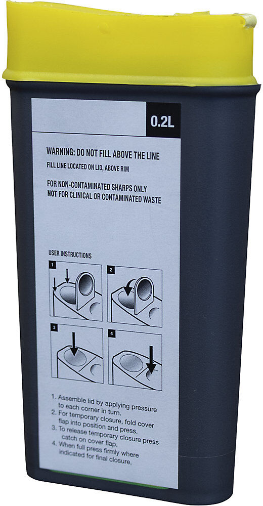 COBA Klingen- und Messerbox, zur sicheren Entsorgung, Fassungsvermögen 0,2 l