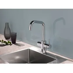 Schell Grandis e Elektronische-Küchenarmatur 002430699 mit Steckernetzteil, 9 V, für Mischwasser, verchromt