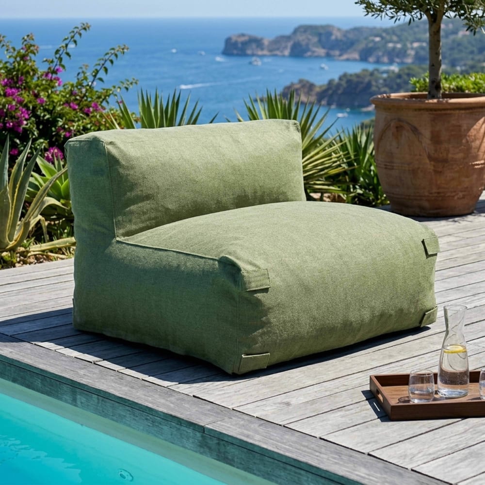 Oviala Fauteuil de jardin pour canapé modulable cactus Vert 85x65x85cm