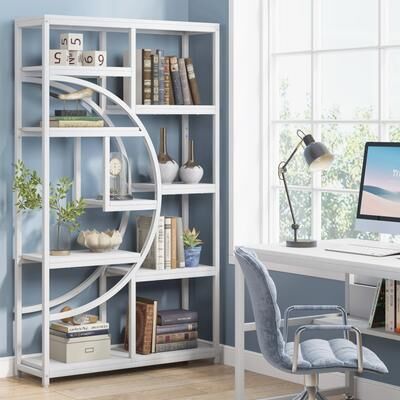 Bluebell 5-Shelf Industrial Etagere Bookcase