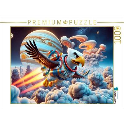 CALVENDO Puzzle Adler im Jupitersturm: Flug durch das Gasmeer | 1000 Teile Lege-Größe 64x48cm Foto-Puzzle für glückliche Stunden