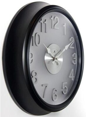 Value Selection 15 Inch Modern Black Quartz Wall Clock 15 Inch Modern Black Quartz Wall Clock
