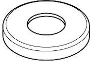 Hansgrohe Rosette Absperrventil chrom 31098000