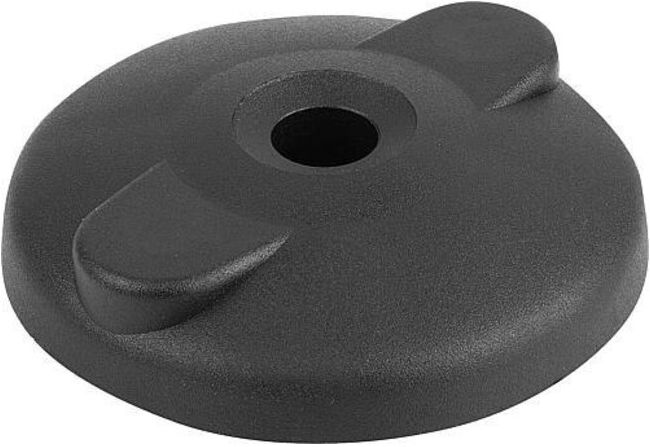 KIPP Plaque antidérapante D 100 thermoplastique noir (K0423.4100)