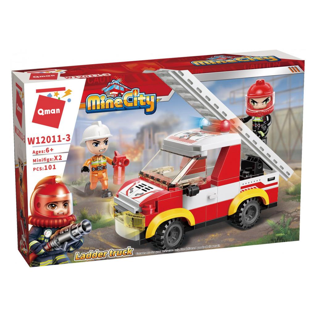 Qman Bricks Mine City 12011-3 Ladder truck 110pcs for 6+ Years (33201617)
