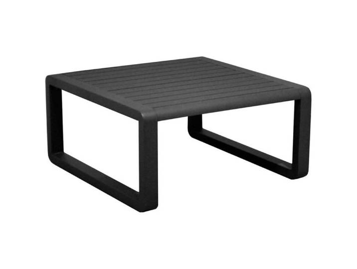 Table basse de jardin en aluminium 80x80 cm Tonio graphite