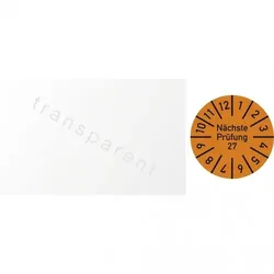 Dreifke® Kabelprüfplakette Nächste Prüfung 2027, Folie, 60x25 mm, 10 Stück/Bogen