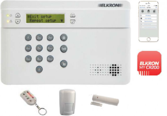 Kit alarme sans fil complet ELKRON KCR200GSM