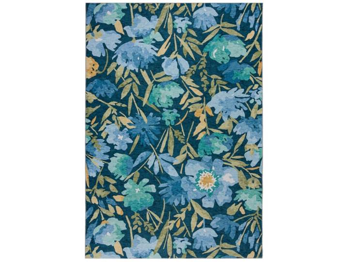 Tapis moderne en polyester bleu 200x290 cm