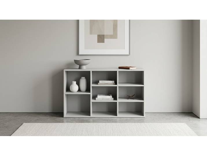 Sideboard grau MDF Lackiert Telegrau RAL&nbsp;7047
