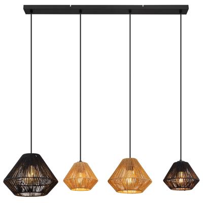 GLOBO LIGHTING Hängeleuchte "HOUDINI", schwarz, 1 Stk., Leuchten, Hängelampe/Pendelleuchte/Esszimmer/Wohnzimmer/Esstisch, Hängeleuchte