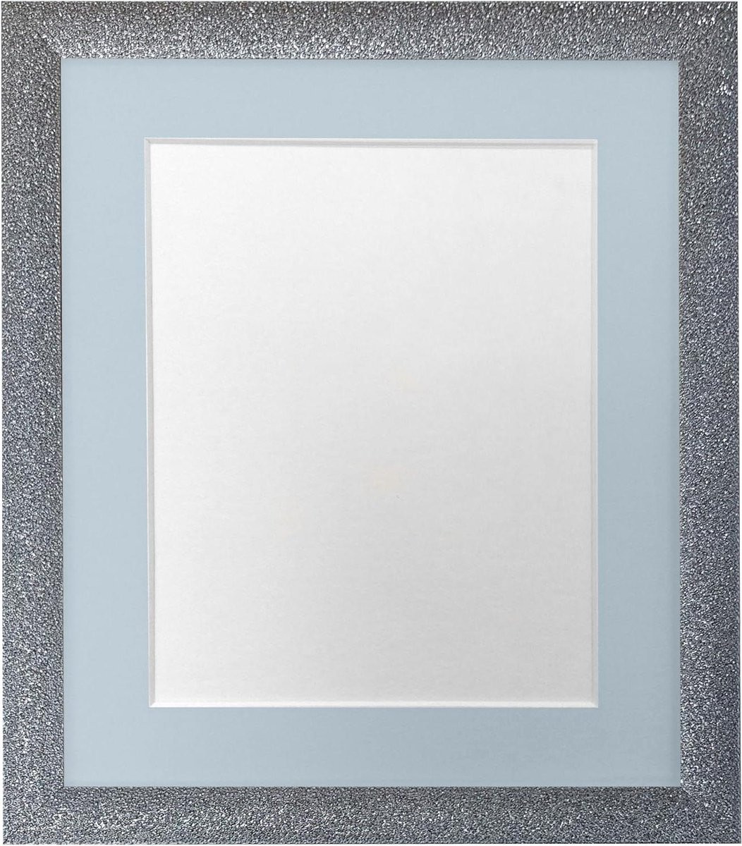 Fotolijstje A4 Kunststof Frame Gunmetal Blauw