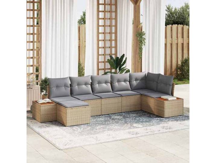 Ensemble de canapé de jardin 8 pc 7-Nombre de places 3356800