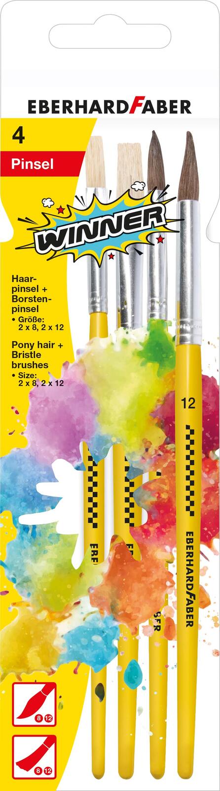 EBERHARD FABER Pinsel-Set 4-teilig 579924