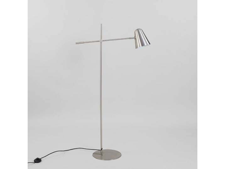 Stehlampe aus silberfarbenem Stahl, Höhe 144 cm