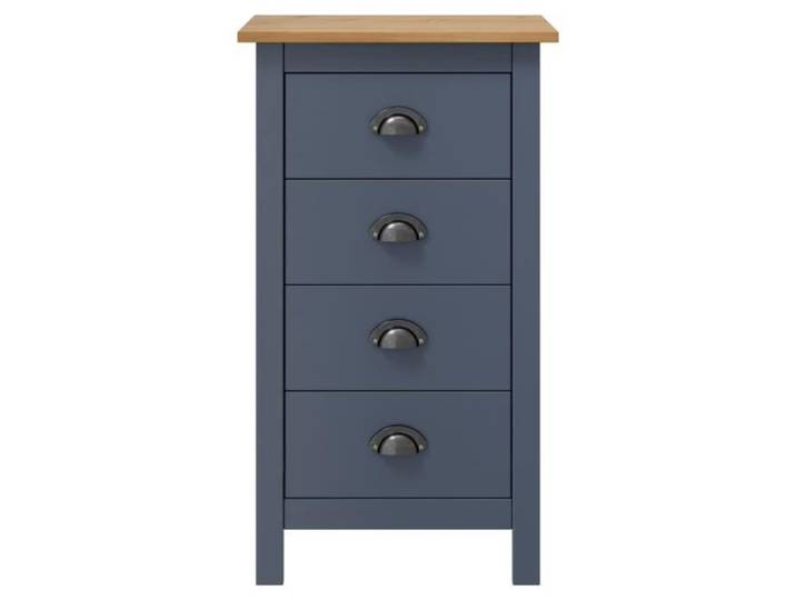 Buffet Hill Range Gris 46x35x80 cm Bois de pin solide 288913