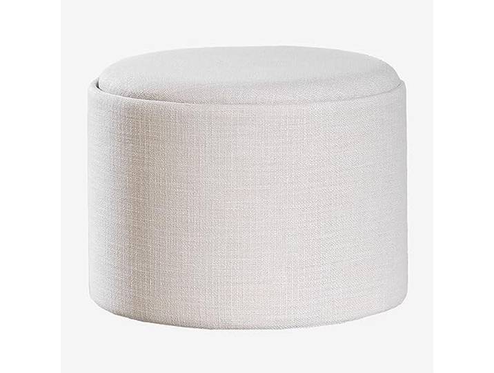 SKLUM Runder Puff mit Tablett und Aufbewahrung aus Leinen Berkeleni Ø56 cm