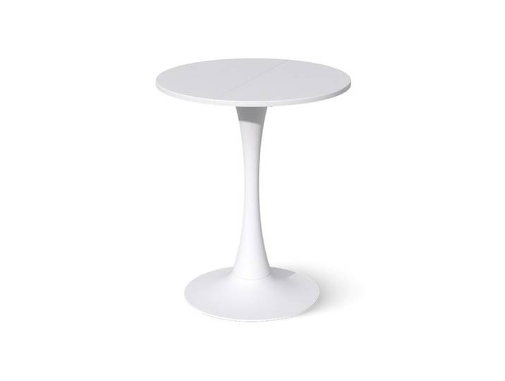 Vicco Esstisch Carl Weiß 60 x 60 cm, Rund, 60x73x60 cm, Esszimmer, Esstische