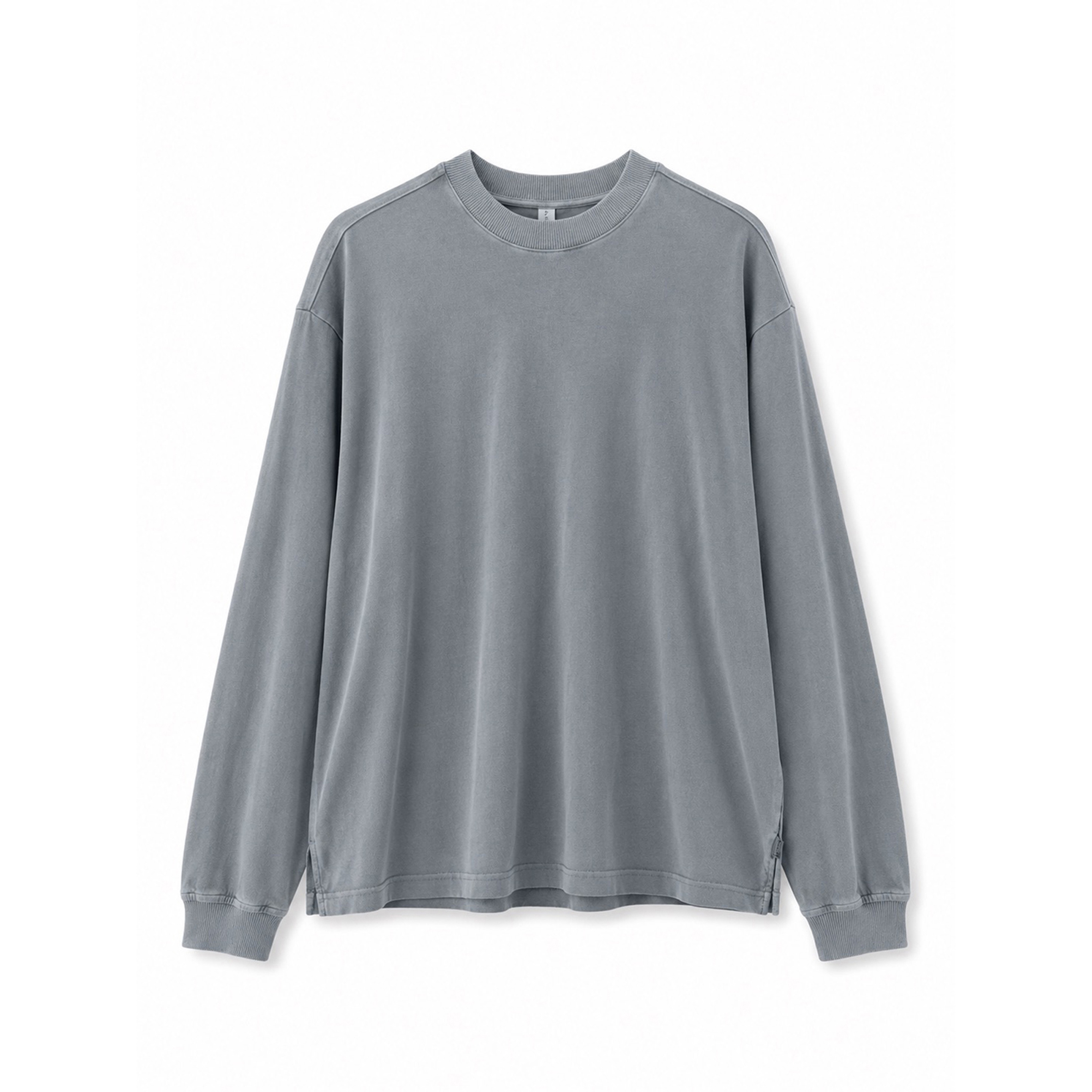 Mazine Natural Dye Herren Longsleeves grau Größe S Lifestyle Hautfreundlich