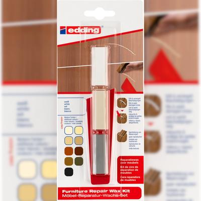 edding 8901 Möbel Reparatur Wachs Set weiß (3er Blister)