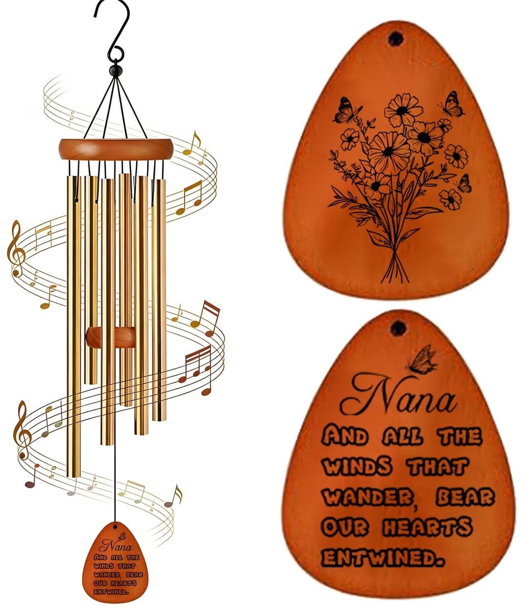Dailygoods Windgong Cadeau voor Nana - Hangende windgong voor speciale gelegenheden