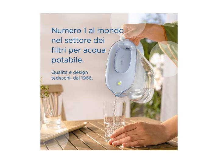 Wasserfilter BRITA Style Eco , blau, B:10,5cm H:27,3cm T:23,9cm, Kunststoff, Filterkartuschen, Wasserfilter