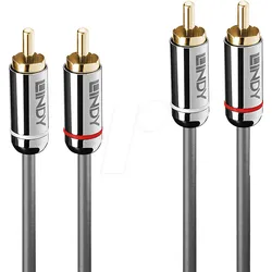 LINDY 35345 - Cinch Audio Kabel, 2x Cinch Stecker, 1,0 m