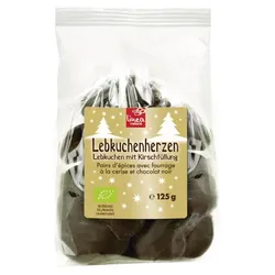 Linea Natura Lebkuchenherzen Zartbitter mit Kirschfüllung bio