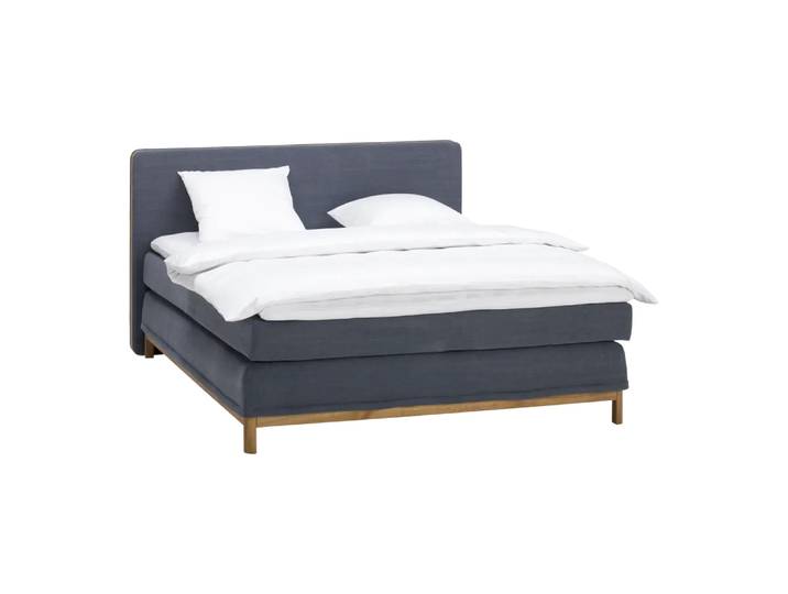 Boxspringbett Odin, 160x200 cm, Johann Jakob, pg , ranch indigo , Textil