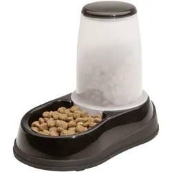 Maelson Feedo 060, Futterspender für Hunde und Katzen - Schwarz/Weiß, für 0,6kg