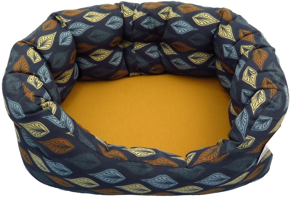 LOVEDI Lovedì Cuccia Rettangolare Morbida per Cane Foglie 45X35X20CM