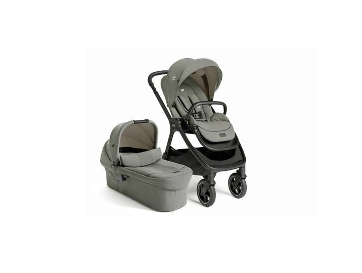 Joie Signature Kinderwagenset Finiti 2in1, Salbeigrün, 3-teilig, 63x111x93 cm, EN 1888, UV 50+, Feststellbremse, Federung, kugelgelagerte Räder, 5-Punkte-Gurt, für Babyschale geeignet, Griff in Lederoptik, Sitz umsetzbar,5-Punkt-Gurt, Gurtschoner, Sitz umsetzbar, Sportsitz mit verlängertem Verdeck,Matratze, zusammenklappbar, Baby on Tour, Kinderwagen, Kombikinderwagen