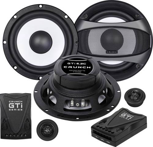 Crunch GTI-6.2c 2-Wege Set Einbau-Lautsprecher 200W Inhalt: 1 Set