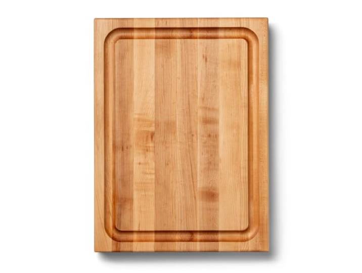 Boos Block BBQ-Schneidebrett mit Saftrille – 51 × 38 × 6 cm Schneidebrett aus nordamerikanischem Ahornholz mit Griffen – zum Schneiden und Zubereiten von Fleisch
